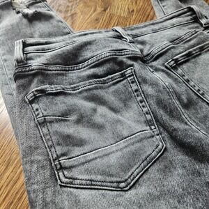 BKE Jeans Womens 28x27 Black Grey Parker High Rise Ankle Skinny Stretch Faded